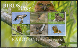 Rarotonga Cook Islands 2018 Birds Of Prey Eagle Wildlife Sheetlet MNH # 9011 - Aigles & Rapaces Diurnes