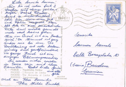 54340. Postal RODAS (Grecia) 1961. Vista De Acropolis De Lindos, Ruinas - Lettres & Documents