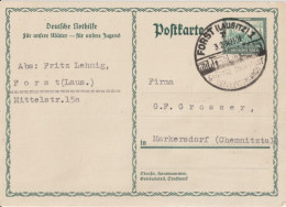 WEIMAR - 1930 - LIVRAISON GRATUITE MONDE ENTIER A PARTIR De 5 EUR - CP ENTIER PROPAGANDE NOTHILFE - SONDERSTEMPEL FORST - Cartes Postales