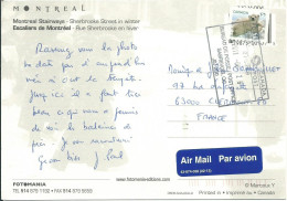 CANADA CARTE 175c MONTREAL POUR CLERMONT FERRAND ( PUY DE DOME ) DE 2011 LETTRE COVER - Lettres & Documents