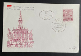 Österreich 1965 Bauten Mi. 1194 FDC Schmuckkuvert Gestempelt/o WIEN - Storia Postale