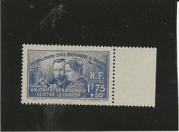 TIMBRE N° 402 NEUF SANS CHARNIERE - BORD DE FEUILLE  - ANNEE 1938 - Ongebruikt