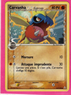 Carte Pokemon 2006 Ex Fantome Holon 61.110 Carvanha 40pv Bon Etat - Ex