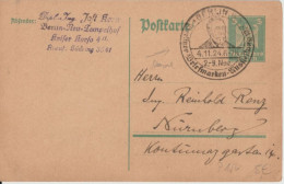 WEIMAR - 1924 - LIVRAISON GRATUITE MONDE ENTIER A PARTIR De 5 EUR - CP ENTIER POSTAL - SONDERSTEMPEL BERLIN - Cartoline