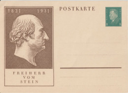 WEIMAR - 1931 - LIVRAISON GRATUITE MONDE ENTIER A PARTIR De 5 EUR - CP ENTIER POSTAL ILLUSTREE FREIHERR VON STEIN - Briefkaarten