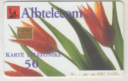 ALBANIA - Flower ,CN: Orange, 05/01, Tirage 200.000, 50 U, Used - Albanië