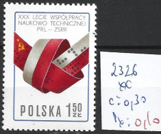 POLOGNE 2326 ** Côte 0.30 € - Unused Stamps