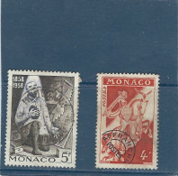 MONACO N° 495 Et N° 11  Obli Val : 0,50  Euros - Used Stamps
