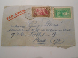 France Ex Colonies Madagascar , Lettre De Tananarive 1938 Pour Paris - Storia Postale