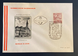Österreich 1965 Bauten Mi. 1194 FDC Schmuckkuvert Sonderstempel Michael Blümelhubers Gestempelt/o STEYR - Lettres & Documents