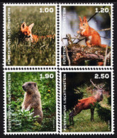Liechtenstein - 2024 - Wild Animals In Liechtenstein - Mint Stamp Set - Ungebraucht