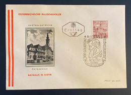 Österreich 1965 Bauten Mi. 1194 FDC Schmuckkuvert Sonderstempel Michael Blümelhubers Gestempelt/o STEYR - Briefe U. Dokumente