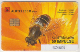 ALBANIA - Bee ,CN: Black, 11/04, Tirage 135.000, 50 U, Used - Albanien