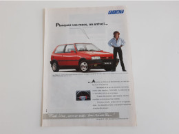 Fiat Uno Turbo - Publicité De Presse Automobile - Voitures