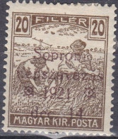Hongrie De L'Ouest Sopron 1921 Non Emis Népszavazas Mi  II * (K7) - Non Classificati