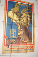 Ancienne Affiche Originale De Jemappes 1922,signé Anto. Carte,trace De Scotch à L'arrière,voir Photos,118/73 Cm. - Affiches