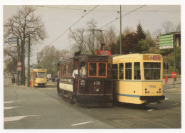 BRUXELLES-LIGNE TOURISTIQUE - MOTRICE FERMÉE 410 DE LA "SOCIÉTÉ GÉNÉRALE DES CHEMINS DE FER ECONOMIQUES"- 1904 - Strassenbahnen