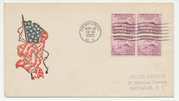 Illustrated Cover USA 1933 Flag - Autres & Non Classés