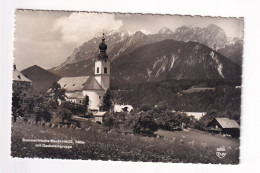 E5594) Markt HAUS Mit Dachsteingruppe - KIRCHE U. Bauernhof ALT!  1957 - Haus Im Ennstal