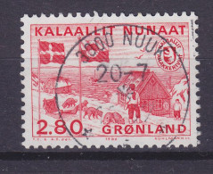 Greenland 1986 Mi. 163    2.80 Kr Eigene Portoheit Grönlands Poststation Flagge National Flag Deluxe NUUK Cancel !! - Usados