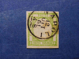 PROVINCE NAPOLETANE 1861 GR. 1/2 VERDE FIRMATO - Napoli