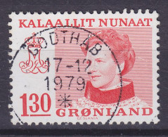 Greenland 1979 Mi. 113, 1.30 (Kr) Queen Margrethe II. (Cz. Slania) Deluxe GODTHÅB Cancel !! - Usados