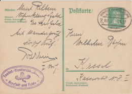 WEIMAR - 1927 - LIVRAISON GRATUITE MONDE ENTIER A PARTIR De 5 EUR - CP ENTIER POSTAL BAHNPOST HANNOVER à WÜRZBURG - Postcards