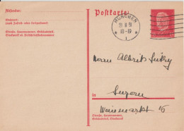 WEIMAR - 1931 - RARE CP ENTIER POSTAL P196 ! De MÜNCHEN => LUZERN (SUISSE) - Cartes Postales
