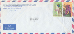 Thailand Air Mail Cover Sent To Denmark - Thailand