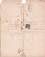 Courrier Max Foin, Cie D'Assurances Générales1889, Timbre Type Paix Et Commerce 15c Bleu - Manuscrits