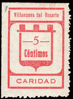 Málaga - Guerra Civil - Em. Local Nacional - Villanueva Del Rosario - Allepuz ** 2 - "5 Cts. Caridad" - Nationalistische Ausgaben