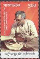 India 2024 100th. Birth Anniversary Of Karpoori Thakur 1v Stamp MNH As Per Scan - Ungebraucht