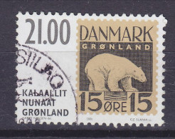 Greenland 2001 Mi. 373, 21.00 Kr Internationale Briefmarken Ausstellung HAFNIA '01 'Eisbär' Polar Bear - Used Stamps