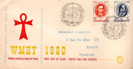 PAYS BAS LETTRE FDC POUR LA FRANCE 1960 - Briefe U. Dokumente