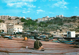73577160 Mgarr Harbour Fishermen Fishingboats Mgarr - Malta