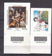 Y2820 - ITALIA ITALIE Unificato N°3597/98 ** CODICE A BARRE - Codici A Barre