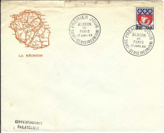 Envellope FRANCE COLONIES REUNION 1e Jour N° 350A Y & T - Storia Postale