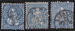 Suisse   .  Yvert  .    36  3x   .       O        .    Oblitéré - Oblitérés