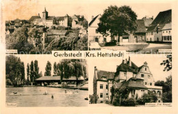 73573933 Gerbstedt Teilansicht Klosterplatz Stadtbad Freibad Klubhaus Fritz Himp - Gerbstedt