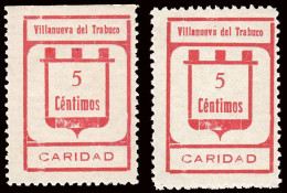 Málaga - Guerra Civil - Em. Local Nacional - Villanueva Del Trabuco - Allepuz * 3+15 - "5 Cts. Caridad" - Nationalistische Ausgaben