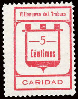 Málaga - Guerra Civil - Em. Local Nacional - Villanueva Del Trabuco - Allepuz * 17 - "5 Cts. Caridad" - Nationalistische Ausgaben