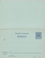 REICH - 1900 -  LIVRAISON GRATUITE A PARTIR De 5 EUR D'ACHAT ! CP ENTIER POSTAL P41 REPONSE PAYEE - Cartes Postales