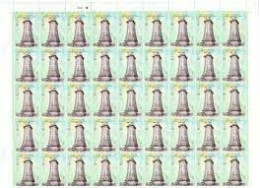 India 2024 The Bombay Sappers War Memorial Rs.5 Full Sheet Of 45 Stamps MNH As Per Scan - Militares