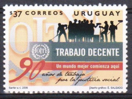 2009 URUGUAY OIT 50 Years Trabajo Decente Decent Job  Yv 2406 - Uruguay