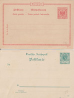 REICH - 1890/1898 -  LIVRAISON GRATUITE A PARTIR De 5 EUR D'ACHAT ! 2 CP ENTIER POSTAL - Tarjetas