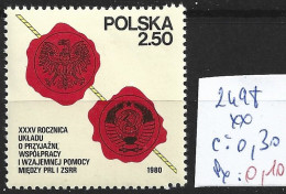 POLOGNE 2498 ** Côte 0.30 € - Unused Stamps