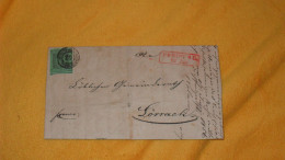 LETTRE ANCIENNE DE 1856 ?../ MARQUE ROUGE FREIBURG POUR LOERBACH . ALLEMAGNE CACHET 43 + TIMBRE 3 FREIMARK - Sonstige & Ohne Zuordnung