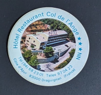 AUTOCOLLANT HÔTEL RESTAURANT COL DE L'ANGE - DRAGUIGNAN 83 VAR CÔTE D'AZUR - Pegatinas