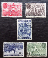 Sowjetunion 753-757 , Sc 784-788 , Allunions-Tage Der Körperkultur , Gestempelt - Used Stamps