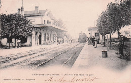 Saint Loup Sur Semouse - Arrivee D'Un Train En Gare   - CPA °Jp - Saint-Loup-sur-Semouse